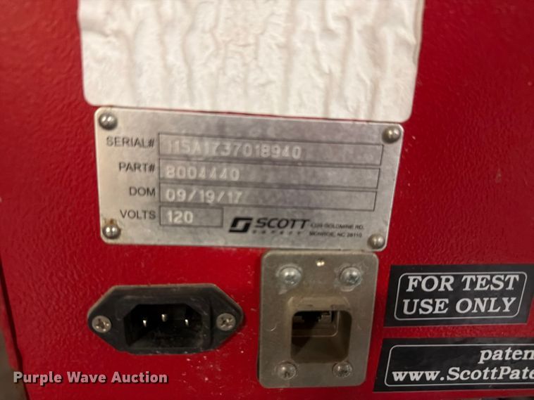 image for item EV2308 2017 Scott HushAir Connect 7500  SCBA fill station and air compressor