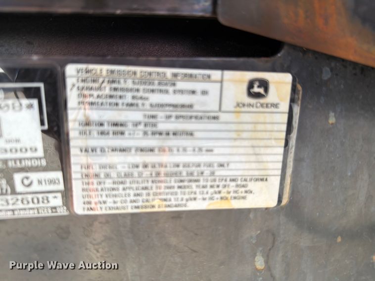 image for item EV2318 2009 John Deere 850D Gator XUV utility vehicle