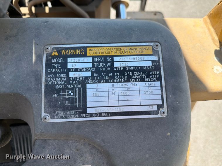 image for item EV2320 Caterpillar GP25KHP forklift