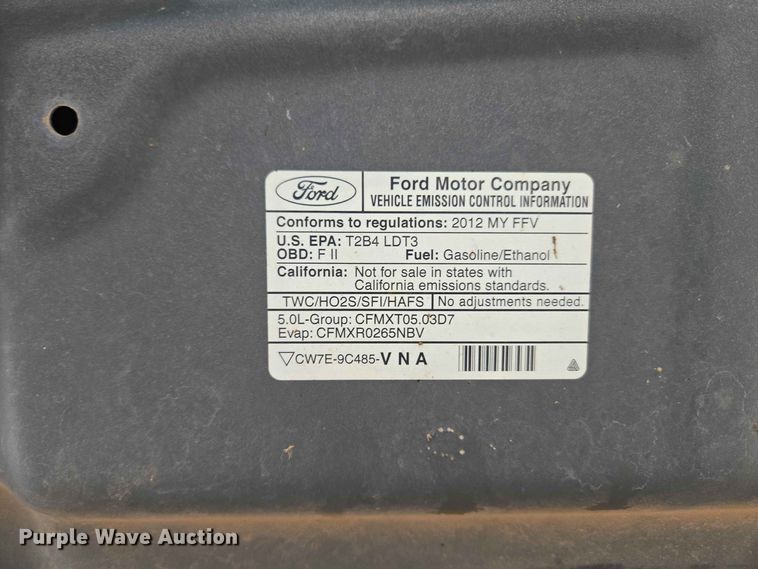 image for item EW0418 2012 Ford F150 Crew Cab pickup truck