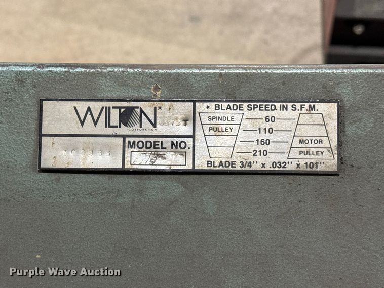 image for item EW4026 Wilton metal bandsaw