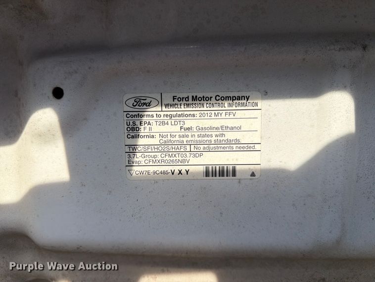 image for item EX2021 2012 Ford F150 pickup truck