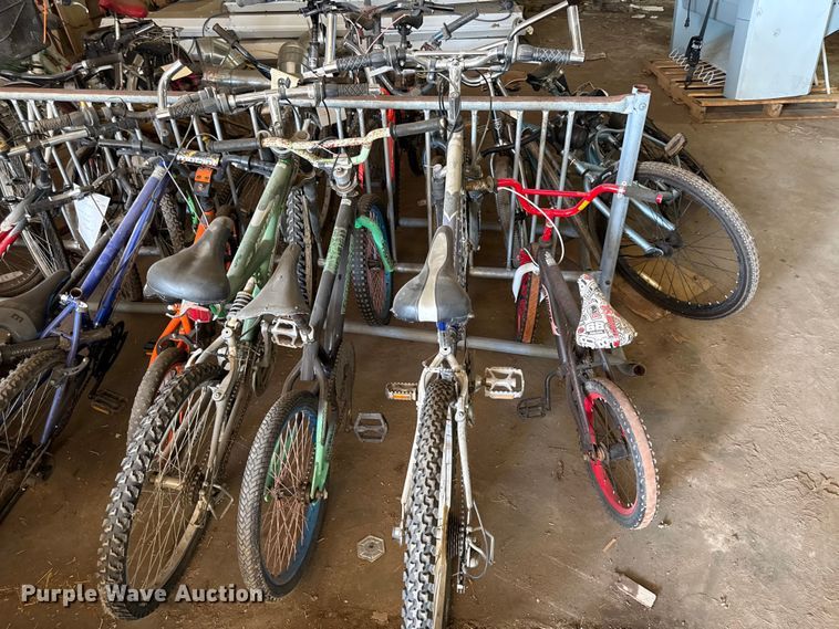 image for item EX2035 Bikes and bike racks (19) bicycles 