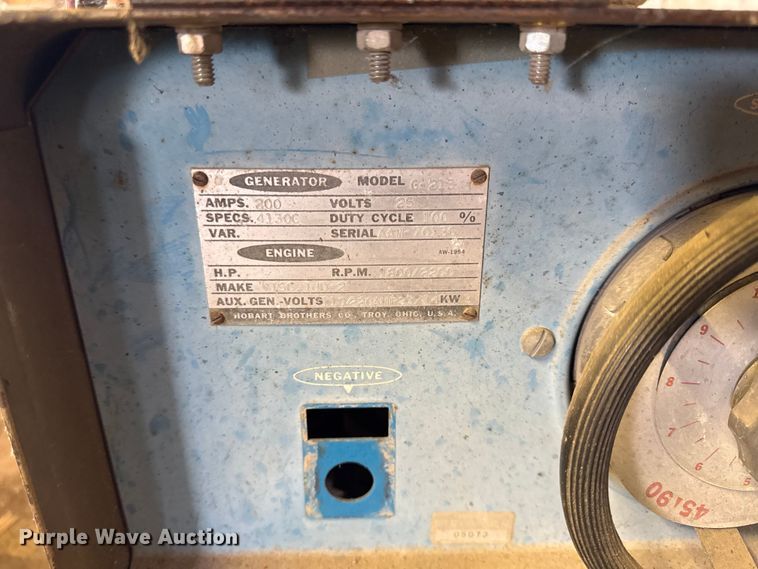 image for item EX2050 Hobart G-21 generator