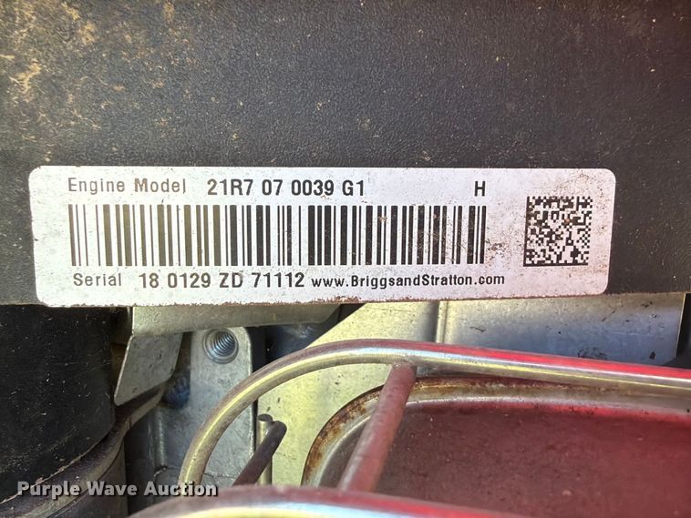 image for item EX2529 2018 Troy-Bilt 13CC26JD011 lawn mower