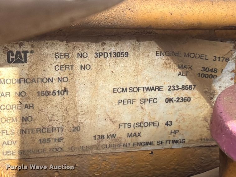 image for item EX2538 2005 Caterpillar 140H motor grader