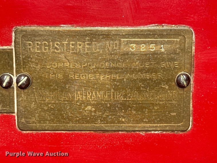 image for item FB5752 1920 American LaFrance Type 45 fire truck