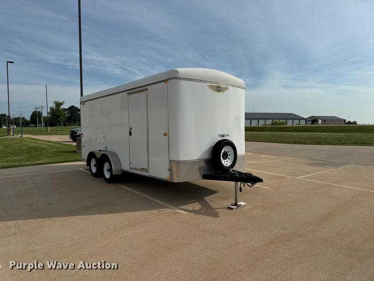image for item FB5762 2009 H&H TC 16 2 enclosed cargo trailer