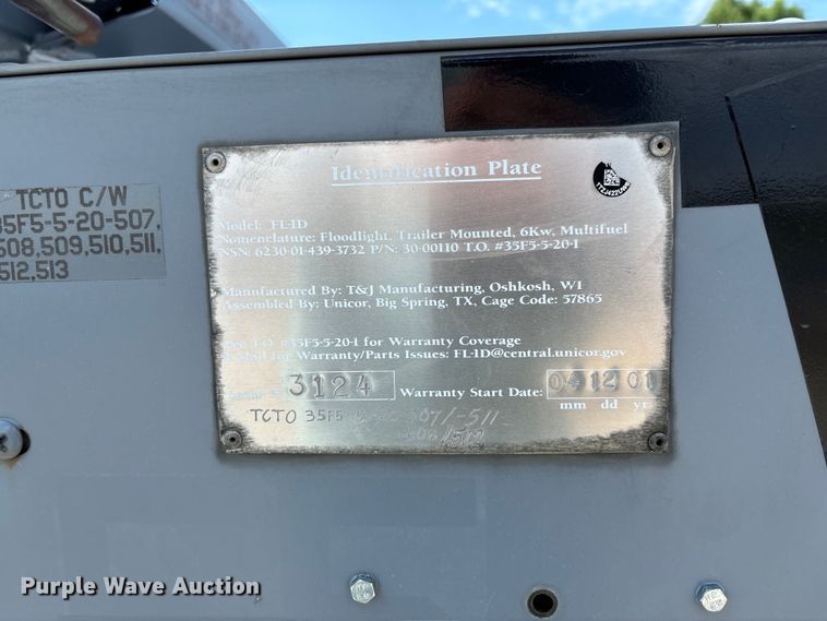 image for item FC1860 T&J FL-1D Light plant