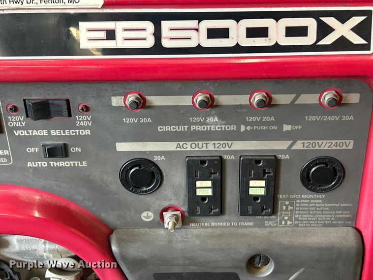 image for item FC2840 Honda EB5000X generator