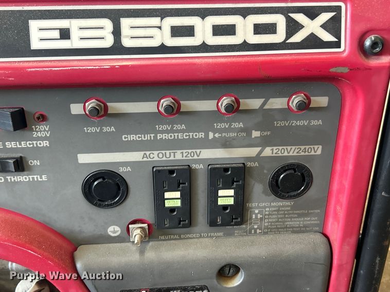 image for item FC2841 Honda EB5000X generator