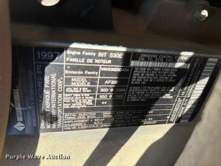 image for item FC3091 1998 International 4900 pumper fire truck