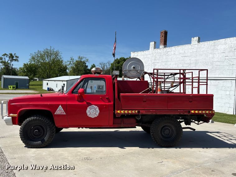 image for item FC4644 1985 Chevrolet Military Truck brush fire truck