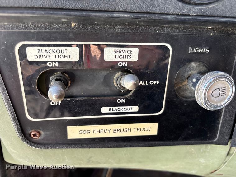 image for item FC4644 1985 Chevrolet Military Truck brush fire truck