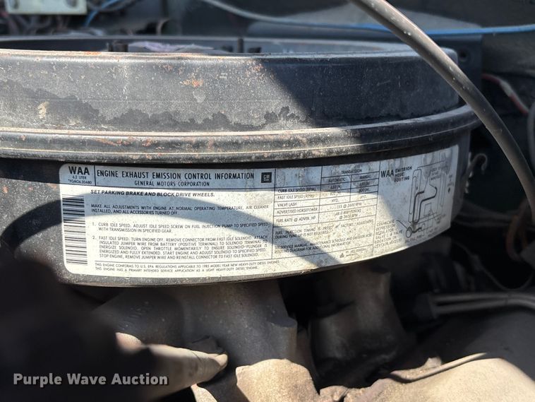 image for item FC4644 1985 Chevrolet Military Truck brush fire truck