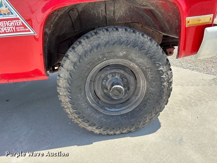image for item FC4644 1985 Chevrolet Military Truck brush fire truck