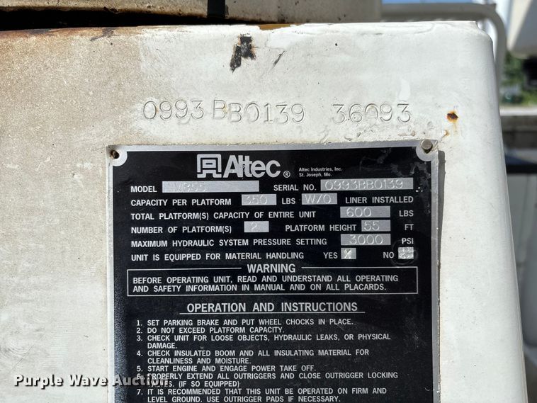 image for item FC5859 1993 Freightliner FL70 bucket truck