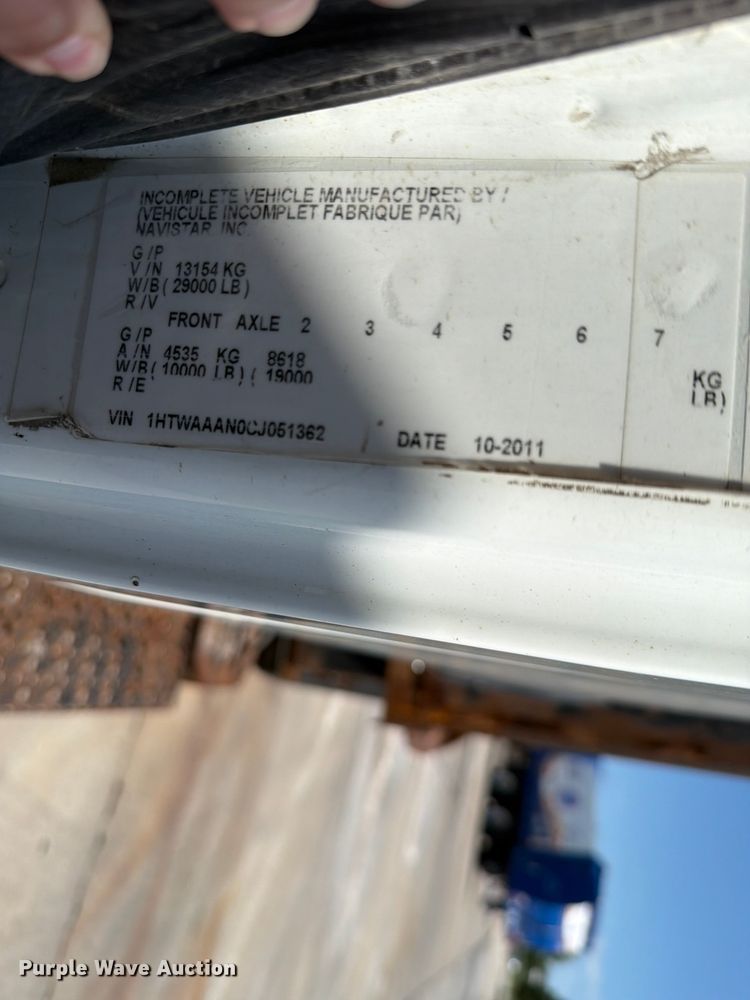 image for item FH6189 2012 International 7300 flatbed truck