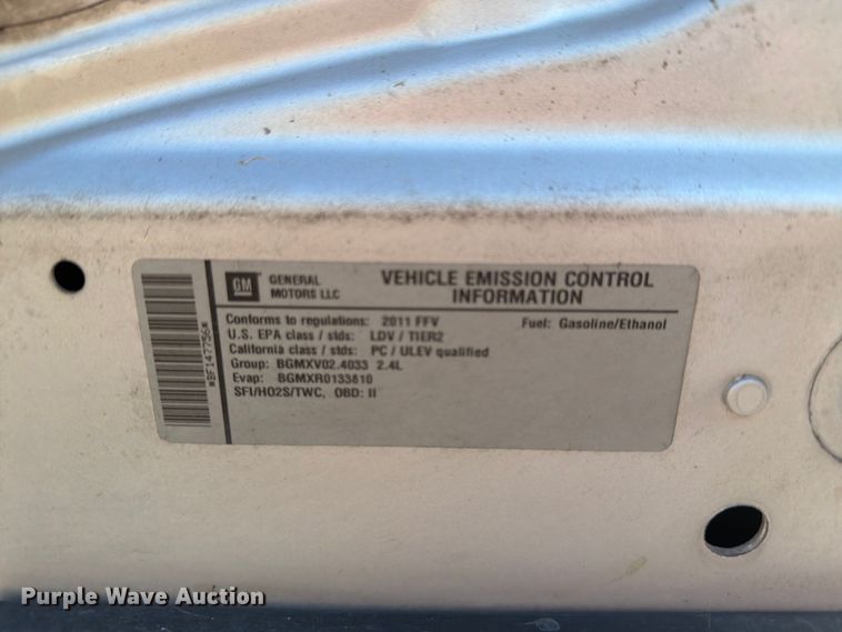 image for item FH6266 2011 Chevrolet Malibu LT 