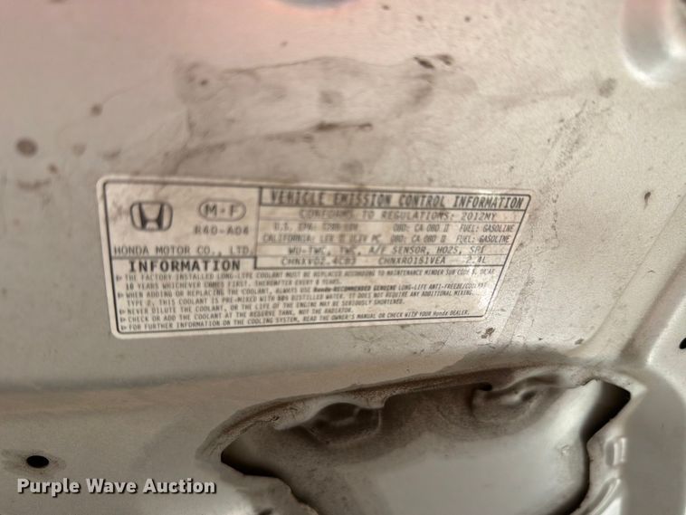 image for item FH6268 2012 Honda Accord Special Edition 
