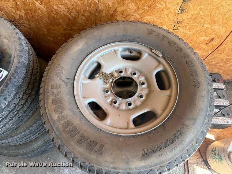 image for item FI0253 (8) LT265/70R16 tires and wheels