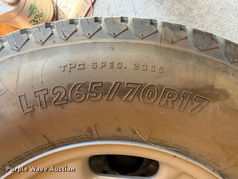 image for item FI0253 (8) LT265/70R16 tires and wheels