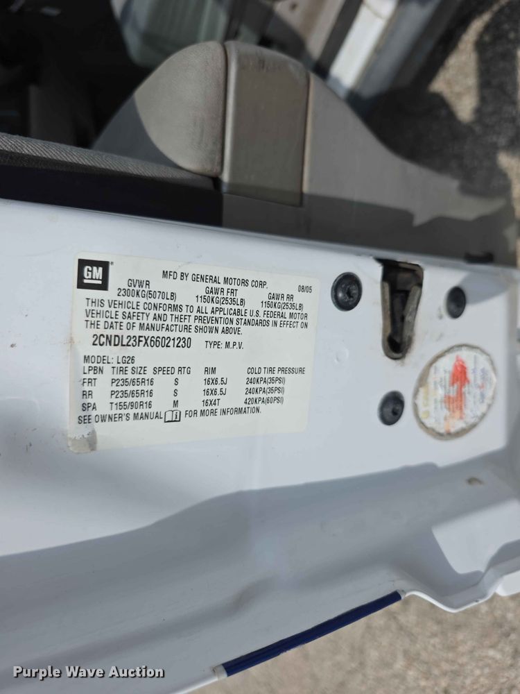 image for item FN5708 2006 Chevrolet Equinox LS SUV