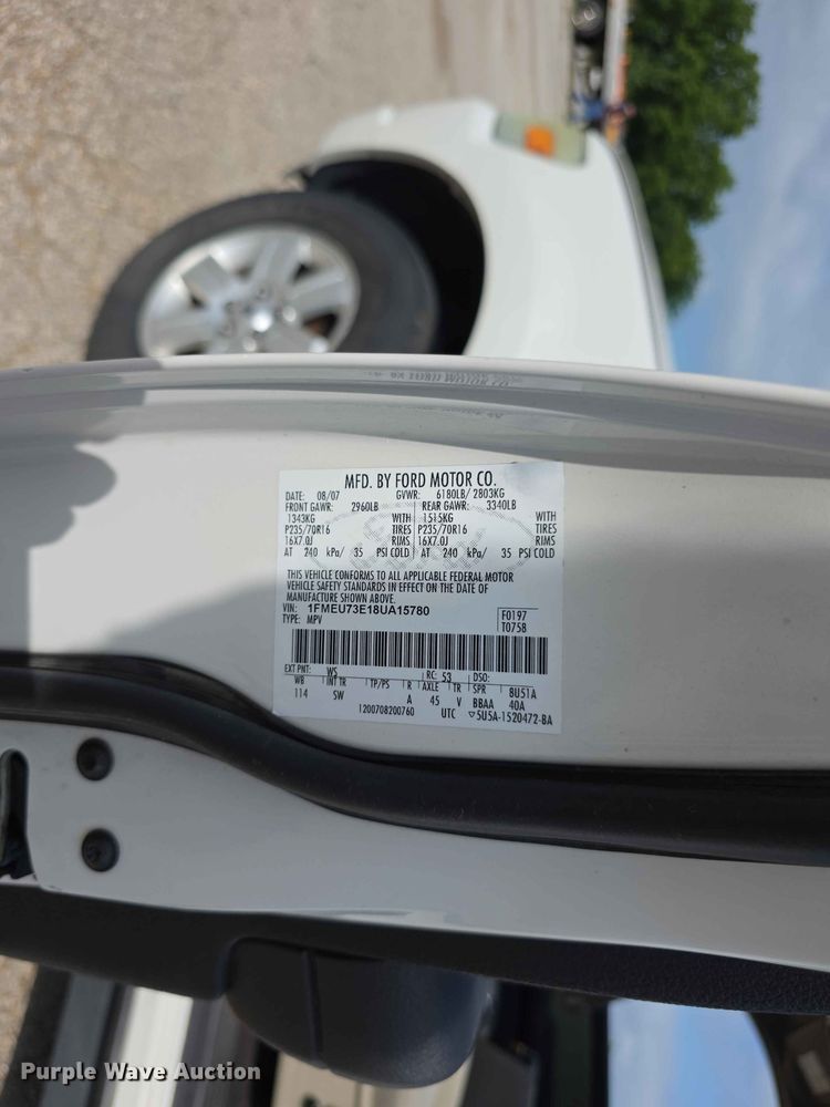 image for item FN5709 2008 Ford Explorer XLT SUV
