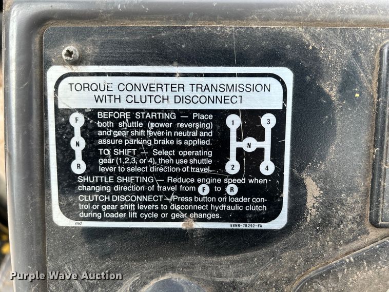 image for item NM9820 1989 Ford 455C backhoe