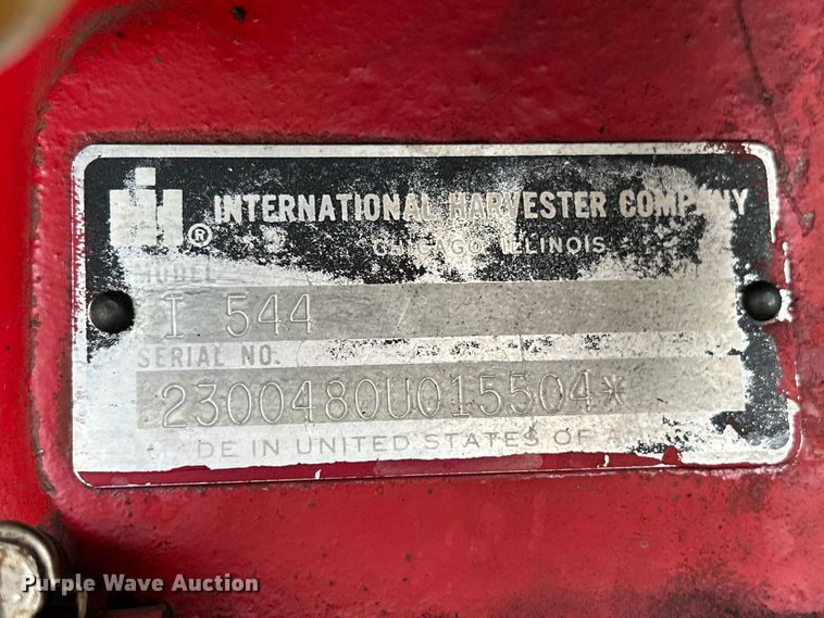 image for item NM9821 1970 International Harvester 544 Tractor