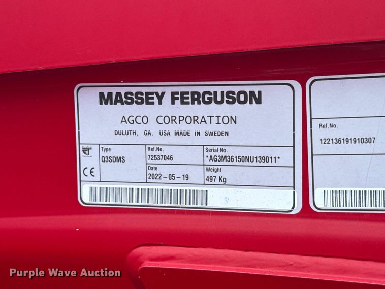 image for item ET6466 2024 Massey Ferguson MF4710 MFWD tractor