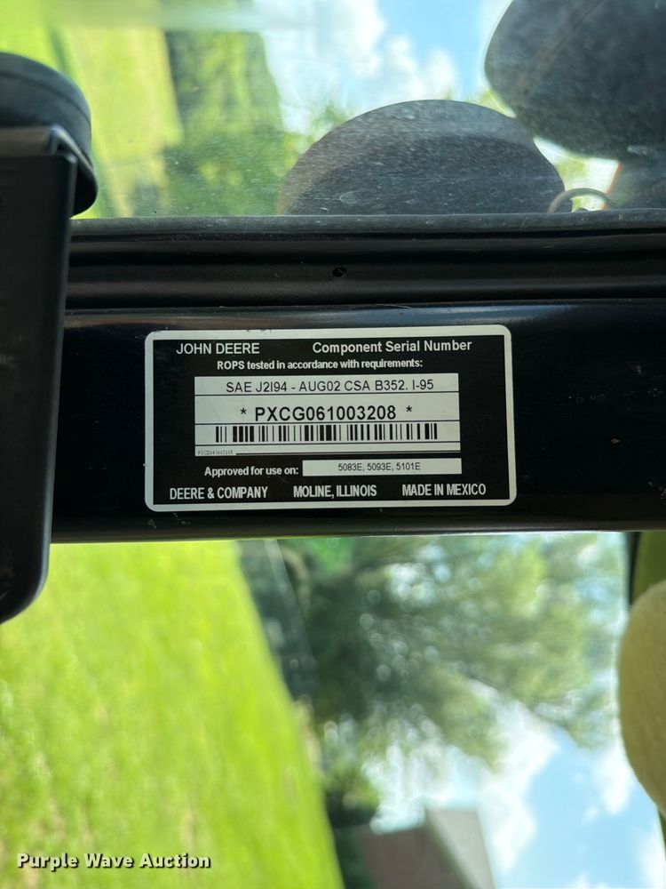 image for item FC3216 2013 John Deere 5101E MFWD tractor