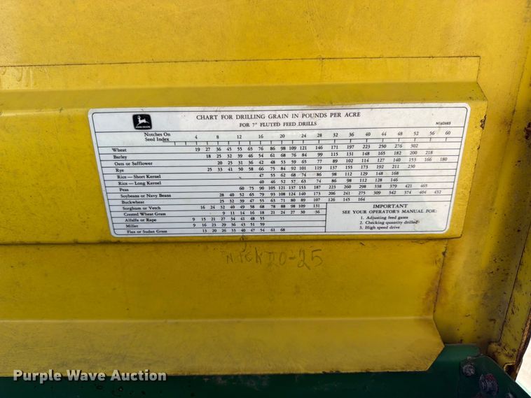 image for item FK3139 John Deere 8200 grain drill