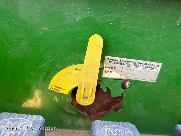 image for item FK3161 Sprayer Specialties XLRD1000-450-5-30C sprayer