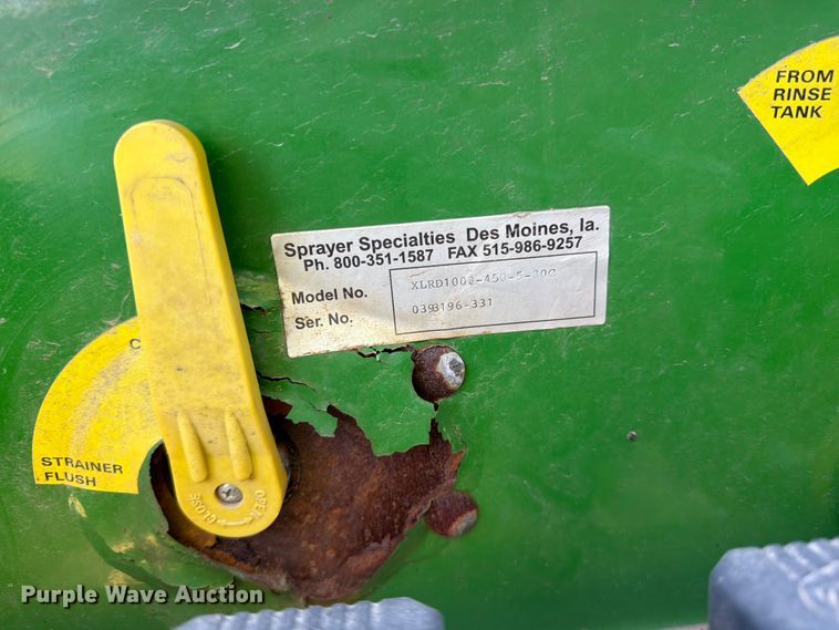 image for item FK3161 Sprayer Specialties XLRD1000-450-5-30C sprayer