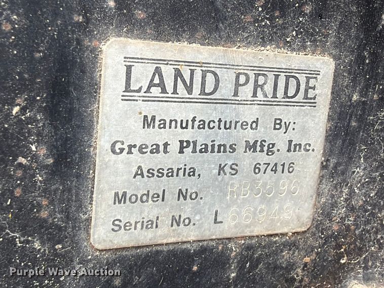 image for item NA9447 Land Pride RB3596 three point blade