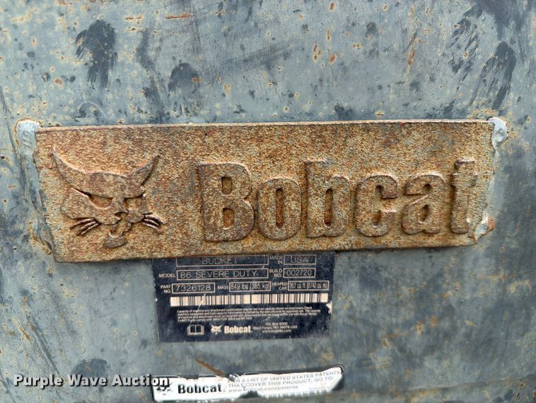 image for item NA9476 Bobcat 86 Severe Duty skid steer bucket