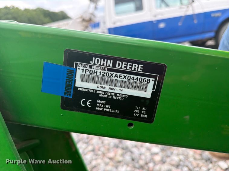 image for item YA3913 2014 John Deere 1023E MFWD tractor