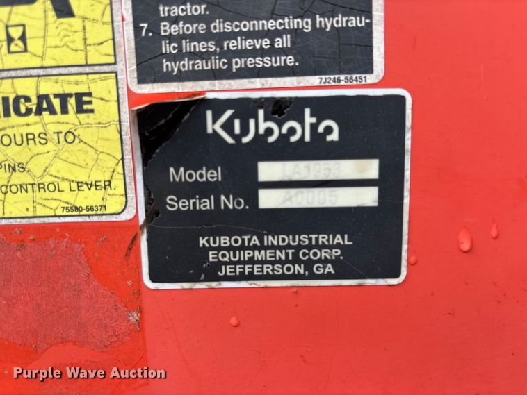 image for item YA4142 2010 Kubota M110X MFWD tractor