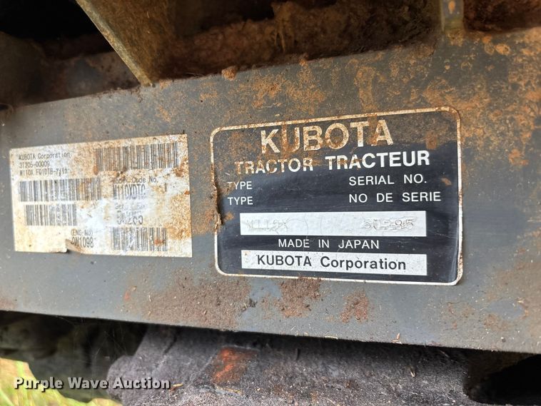 image for item YA4142 2010 Kubota M110X MFWD tractor