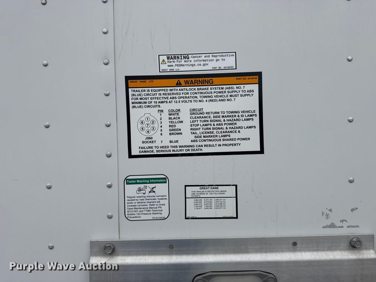 image for item DY3073 2022 Great Dane Trailers dry van trailer
