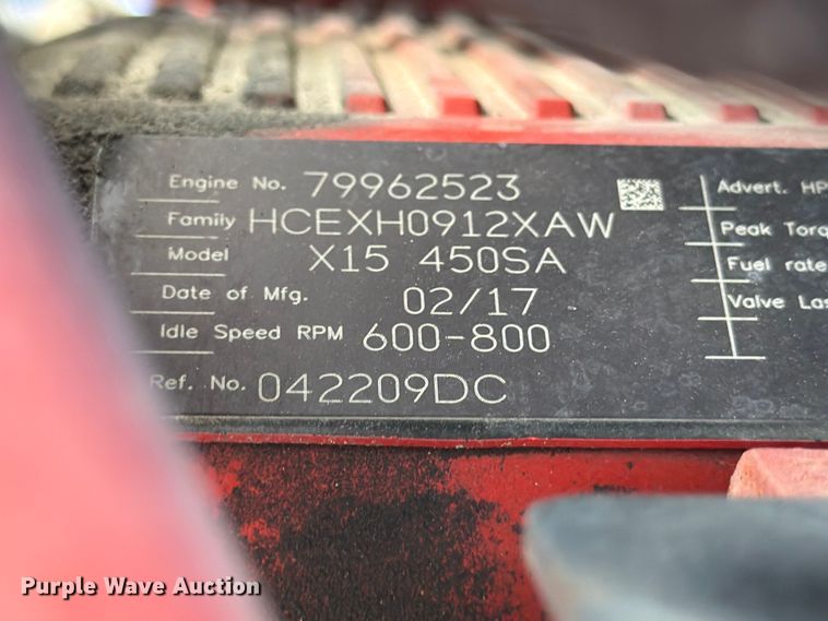 image for item ED5366 2018 International LT625 semi truck