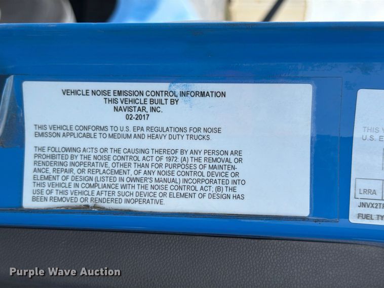 image for item ED5366 2018 International LT625 semi truck