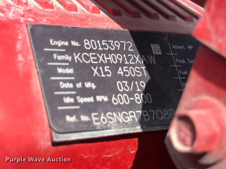 image for item ED5368 2020 Peterbilt 579 semi truck