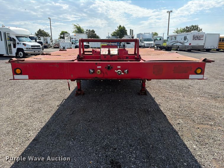 image for item EG9286 1997 Trail King HT Series drop deck hydraulic tail equipment trailer