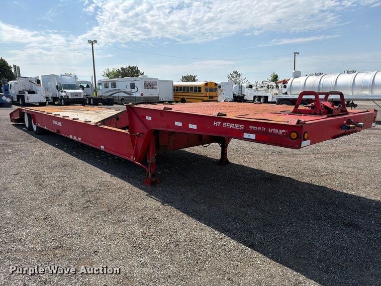 image for item EG9286 1997 Trail King HT Series drop deck hydraulic tail equipment trailer