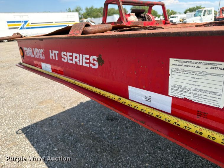 image for item EG9286 1997 Trail King HT Series drop deck hydraulic tail equipment trailer