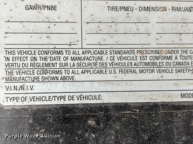 image for item ER3117 2005 Transcraft Eagle flatbed trailer