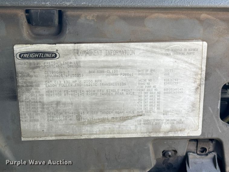 image for item ET6455 2006 Freightliner Columbia semi truck