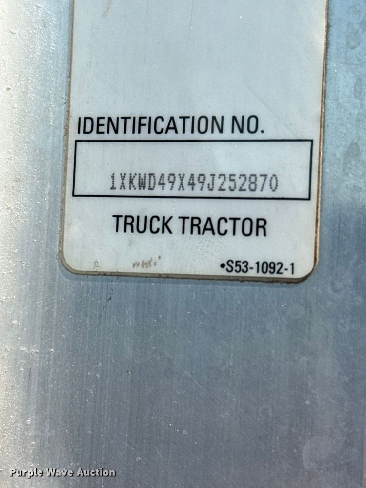 image for item EW4021 2009 Kenworth W900 crane truck